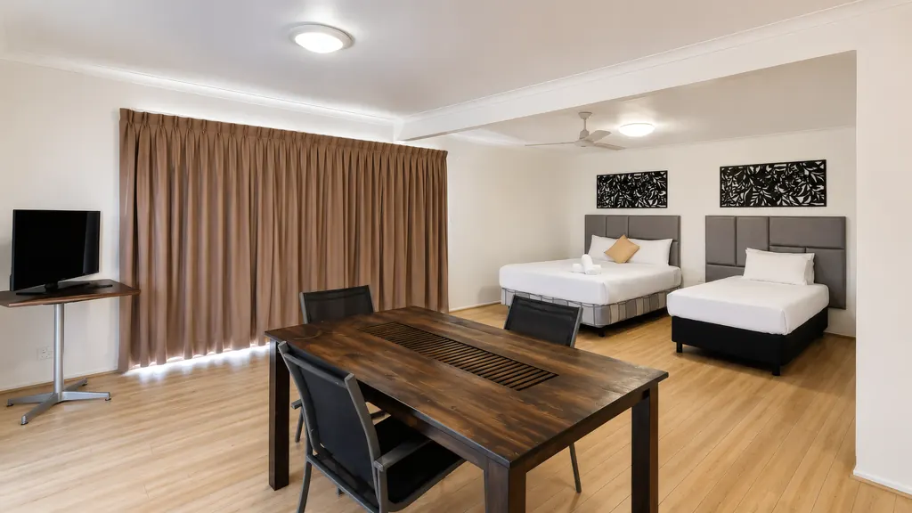 Family Room Apartment — living and dining area