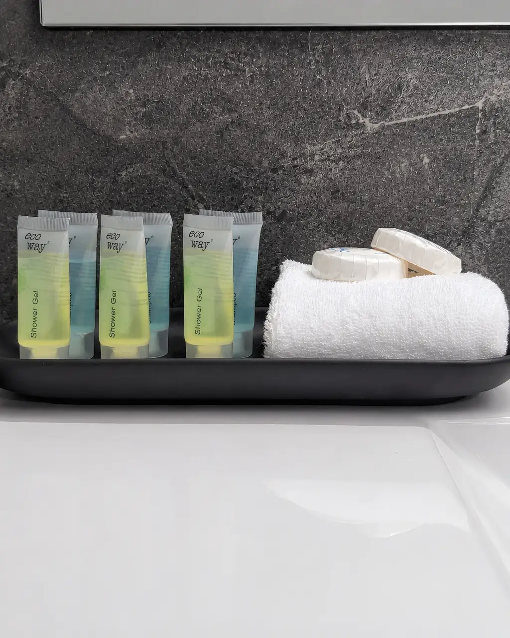 Private bathroom — toiletries and fittings detail