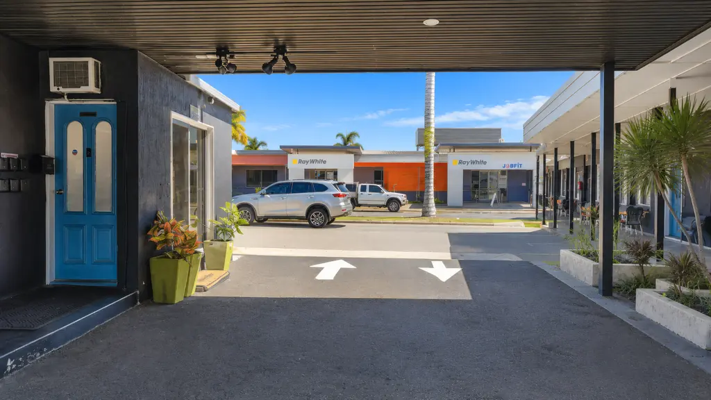 Covered undercover parking directly outside guest rooms