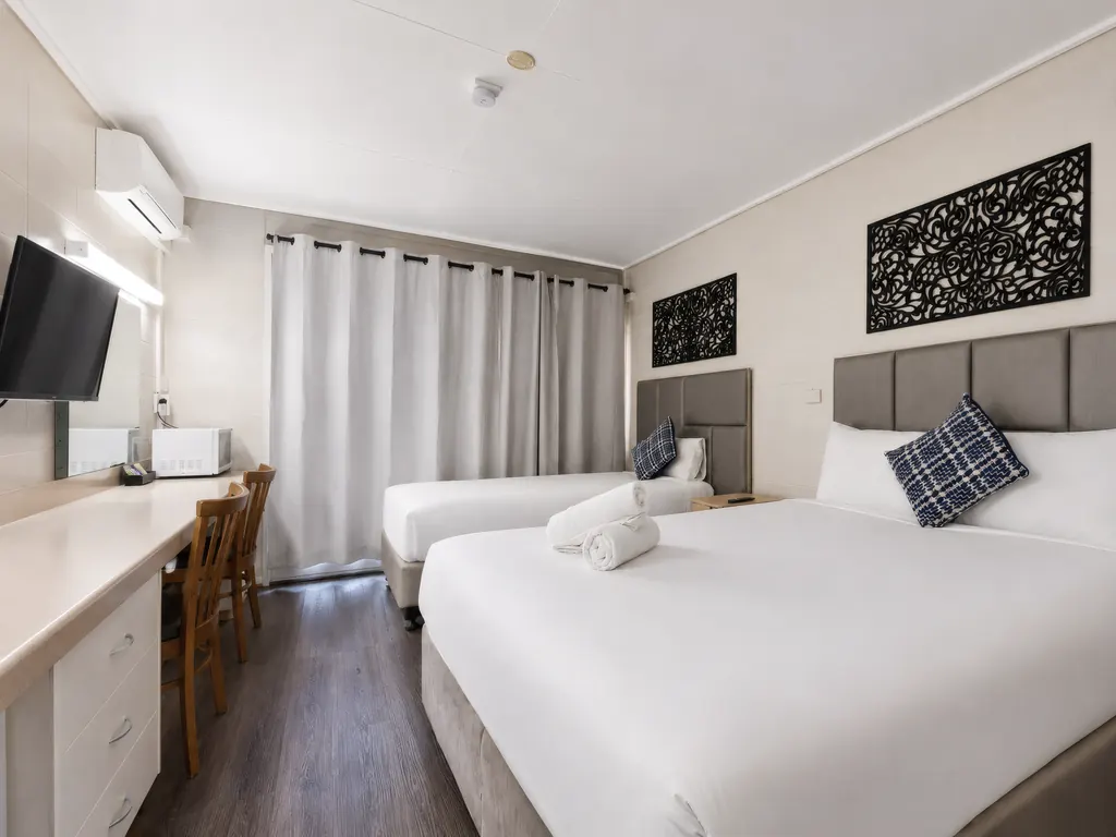 Twin Room — bed and headboard